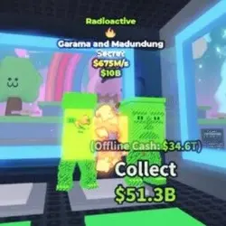 Garama and Madundung Radioactive With Fire Trait (Секретный… — Roblox, лот №229770