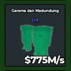 Garama and Madundung Rainbow [775 M s ] with 1 Year trait (… — Roblox, лот №229816
