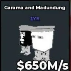 Garama and Madundung Yinyang 1YR Trait 650M S (Секретный пе… — Roblox, лот №229730