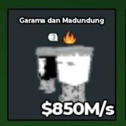 Garama and Madundung Yinyang [850 M s ] with Fire trait and… — Roblox, лот №229733
