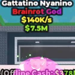 Gattatino Nyanino 140 K s (Brainrot God персонаж) — Roblox, лот №229807
