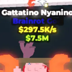 Gattatino Nyanino Bloodrot (Brainrot God персонаж) — Roblox, лот №229815