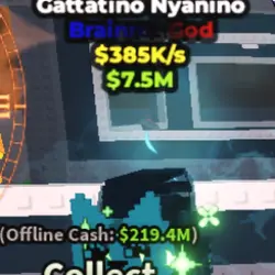 Gattatino Nyanino Cyber $385K S (Brainrot God персонаж) — Roblox, лот №229828