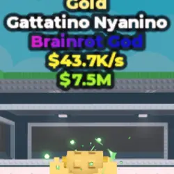 Gattatino Nyanino Gold 43.7 K s (Brainrot God персонаж) — Roblox, лот №229844