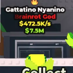 Gattatino Nyanino Radioactive (Brainrot God персонаж) — Roblox, лот №229851