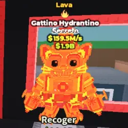 Gattino Hydrantino Lava 159,5m s (Секретный персонаж) — Roblox, лот №229883