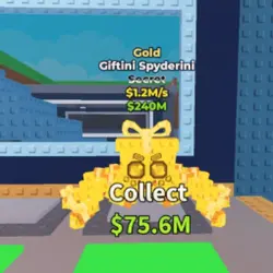 Giftini Spyderini - Gold - 1.2M S (Секретный персонаж) — Roblox, лот №229958