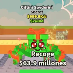 Giftini Spyderini 999.9K s - Secret (Секретный персонаж) — Roblox, лот №229943