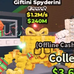 Giftini Spyderini Gold 1.2 M s (Секретный персонаж) — Roblox, лот №229962