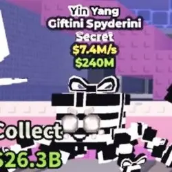 Giftini Spyderini YING YANG 7.4M s (Секретный персонаж) — Roblox, лот №229964