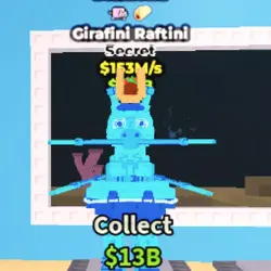 Girafini Raftini (2 Trait) [Diamond] 153 M s (Секретный пер… — Roblox, лот №230032