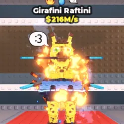 Girafini Raftini (Secret) - 216M s - 3 Traits (Секретный пе… — Roblox, лот №230033