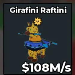 Girafini Raftini 108 M s (Секретный персонаж) — Roblox, лот №230036
