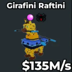 Girafini Raftini 135m s (Секретный персонаж) — Roblox, лот №230038