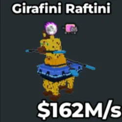 Girafini Raftini 162m s (Секретный персонаж) — Roblox, лот №230039