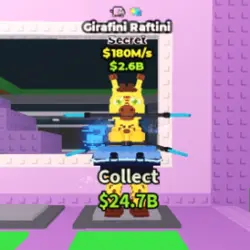 Girafini Raftini 180 M s (2 TRAITS) (Секретный персонаж) — Roblox, лот №230041
