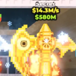 Glaciator 14.3 M s Gold secret (Секретный персонаж) — Roblox, лот №230053