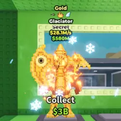 Glaciator Gold 28,1M s With 3 Traits (Секретный персонаж) — Roblox, лот №230065