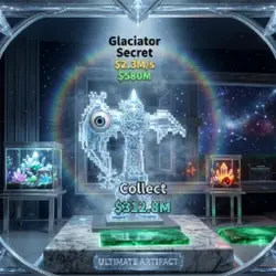 Glaciator Secret= 2.3M s (Секретный персонаж) — Roblox, лот №230068
