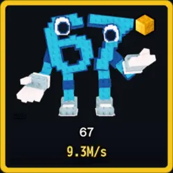 Gold 67 9.3M s (Секретный персонаж) — Roblox, лот №230273