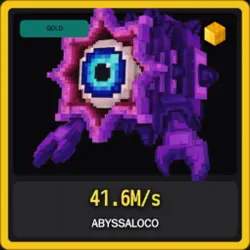 Gold Abyssaloco 41.6M s (Секретный персонаж) — Roblox, лот №230282