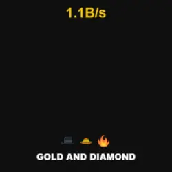 Gold and Diamond 1.1B s (Секретный персонаж) — Roblox, лот №230289