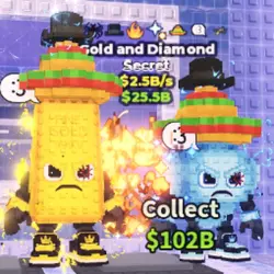 Gold and Diamond 2.5b (Секретный персонаж) — Roblox, лот №230290