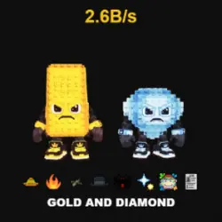 Gold and Diamond 2.6B s (Секретный персонаж) — Roblox, лот №230291