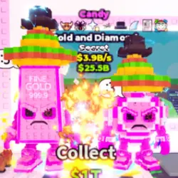 Gold and Diamond 3.9 B s [ Candy ] 11 Trait (Секретный перс… — Roblox, лот №230304