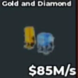 gold and diamond 85ms s2 (Секретный персонаж) — Roblox, лот №230310