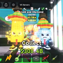 Gold and diamond exclusive trait (Секретный персонаж) — Roblox, лот №230319