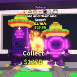 gold and diamond galaxy very rare! 1 ? 2.7b s (Секретный пе… — Roblox, лот №230321