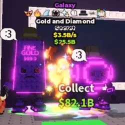 gold and diamond galaxy very rare! bull trait 1 ? 3.5b s (С… — Roblox, лот №230323