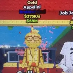 gold appelini 375K s (Brainrot God персонаж) — Roblox, лот №230332