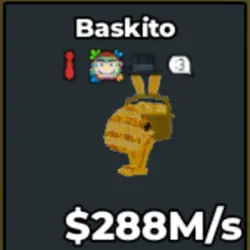Gold Baskito 288 M s with 4 traits V57 (Секретный персонаж) — Roblox, лот №230244