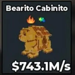 Gold Bearito Cabinito 743.1 M s (Секретный персонаж) — Roblox, лот №230245