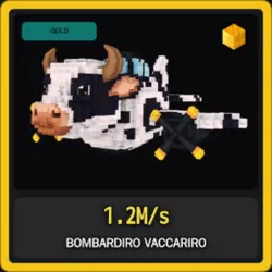 Gold Bombardiro Vaccariro 1.2M s (Секретный персонаж) — Roblox, лот №230265