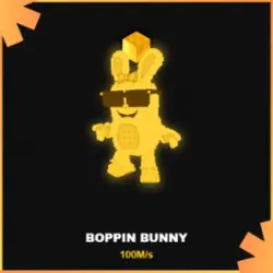 Gold Boppin Bunny 100M s (Секретный персонаж) — Roblox, лот №230266