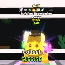 Gold Bufalino Boomberino 1 B s (Секретный персонаж) — Roblox, лот №230274