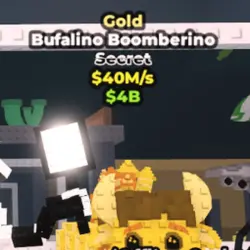 Gold Bufalino Boomberino 40m s (Секретный персонаж) — Roblox, лот №230280