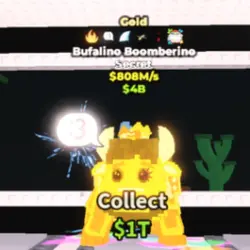 Gold Bufalino Boomberino 808 M s (Секретный персонаж) — Roblox, лот №230352