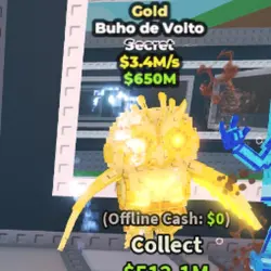 Gold Buho de Volto - 3.4M s - Secret (Секретный персонаж) — Roblox, лот №230353