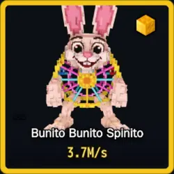 Gold Bunito Bunito Spinito 3.7M s (Секретный персонаж) — Roblox, лот №230356