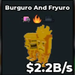 Gold Burguro And Fryuro (f02337) (Секретный персонаж) — Roblox, лот №230367