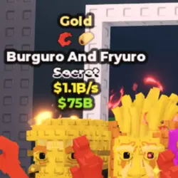 Gold Burguro and Fryuro 1.1B s (Секретный персонаж) — Roblox, лот №230368