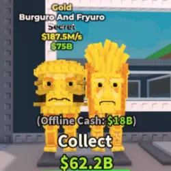 GOLD Burguro And Fryuro 187.5M s MUTATIONS (Секретный персо… — Roblox, лот №230373