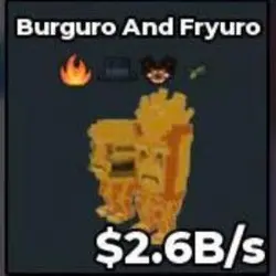 Gold Burguro and Fryuro 2.6 B s (Секретный персонаж) — Roblox, лот №230377