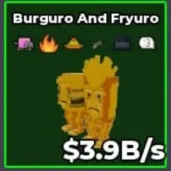 Gold Burguro and Fryuro 3.9B s Ahyar (Секретный персонаж) — Roblox, лот №230380