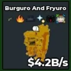 Gold Burguro And Fryuro 4.2B s Jeremiah (Секретный персонаж) — Roblox, лот №230382