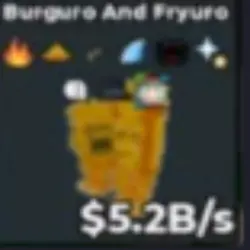 Gold Burguro and Fryuro 5.2B s (Секретный персонаж) — Roblox, лот №230384